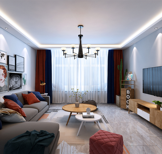 大慶市華溪御景 北歐風(fēng)109平三室